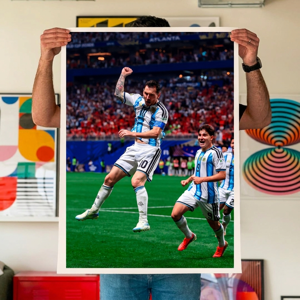 Pack Messi 5 fotografías + 1 wall-art de regalo · Formato digital